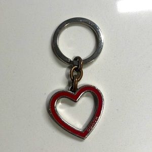 Coach Heart Keychain
